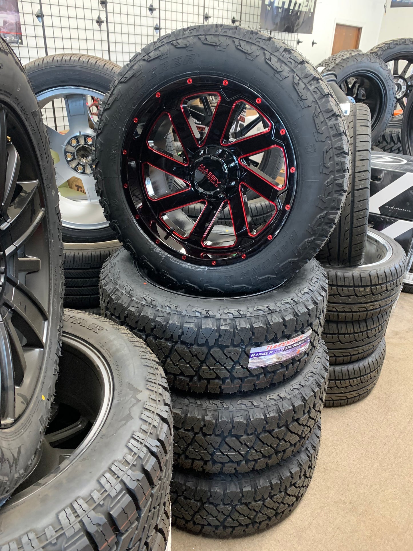 Chevy 6 Lug Massive Off-road Wheel 20" with Ranger AT Tires