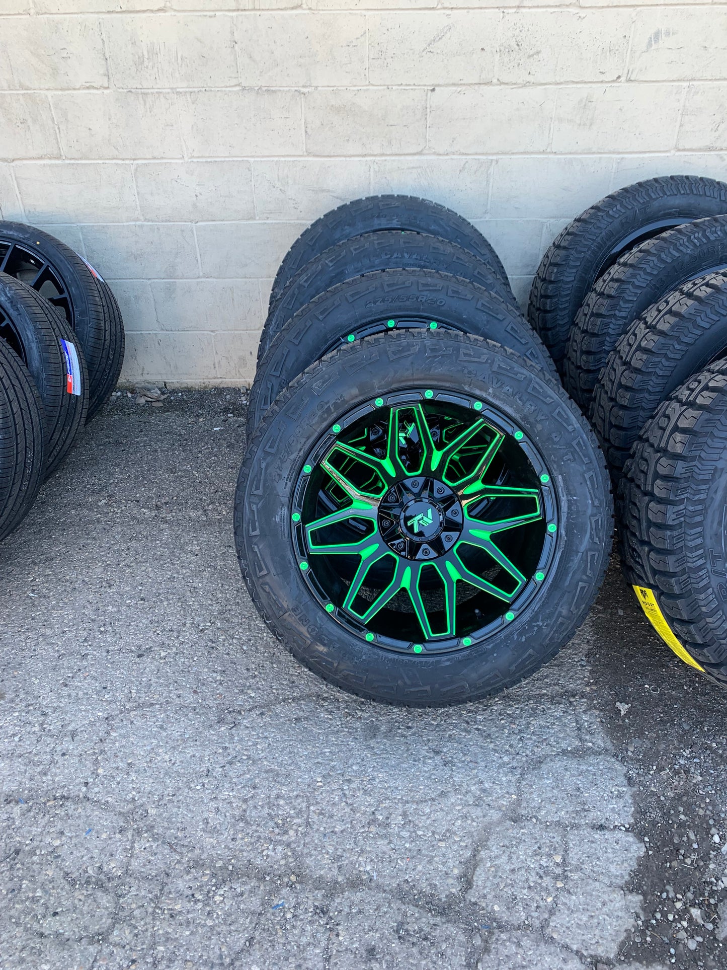 TW Off-road 20" 6x135 and 6x5.5 for Ford F150 and Dodge/Chevy 6 Lug with 275/55/20 All Terrain Tires