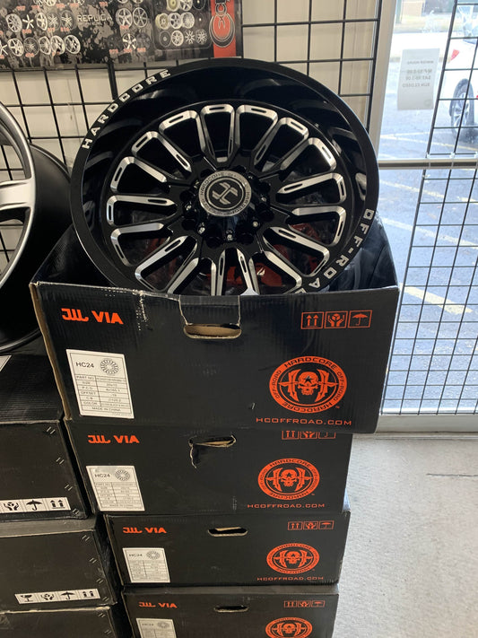 Hardcore Off-road 6x139.7 and 6x135 Chevy/Dodge 1500 and Ford F150 with 275/55/20 Master Trac Tires