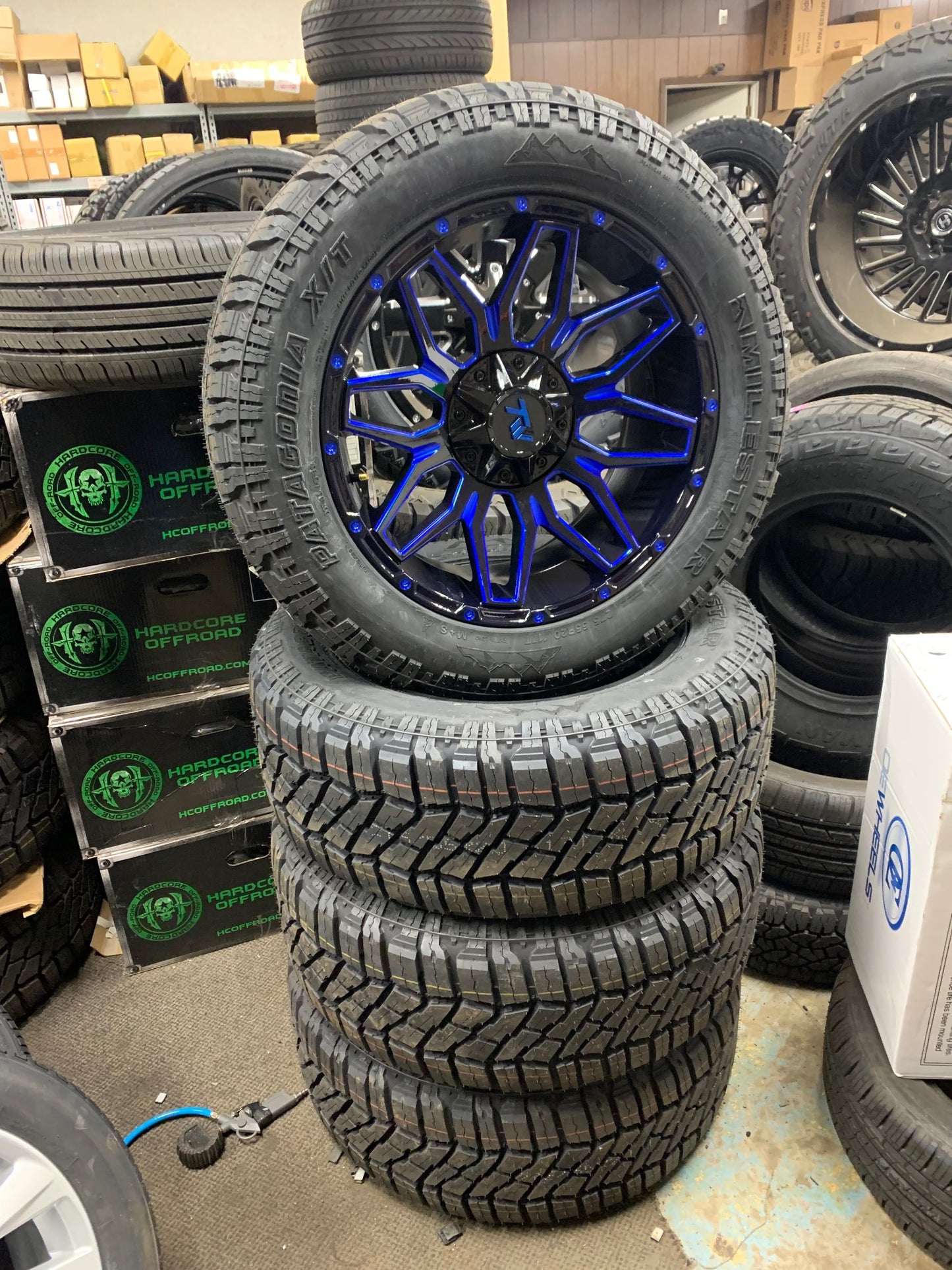 TW Offroad 20" Chevy and Ford 6 Lugs with 275/55/20 Milestar XT tires