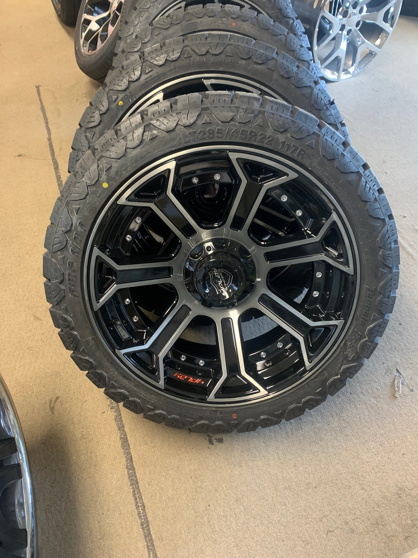 4Play Off-road 20" Black and Tinted For Dodge Jeep Wrangler 5x127