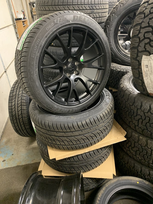 Dodge Charger/Challenger/Magnum 20" Black Hellcat Wheels With Tires