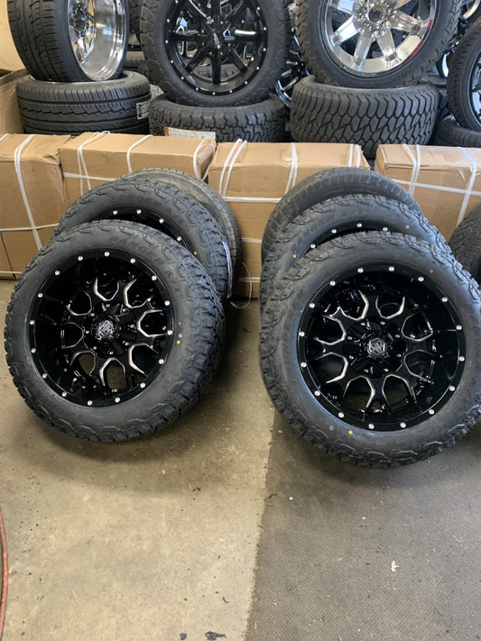 Mayhem Chevy And Ford F150 20" Black With 275/55/20 Ranger ATR